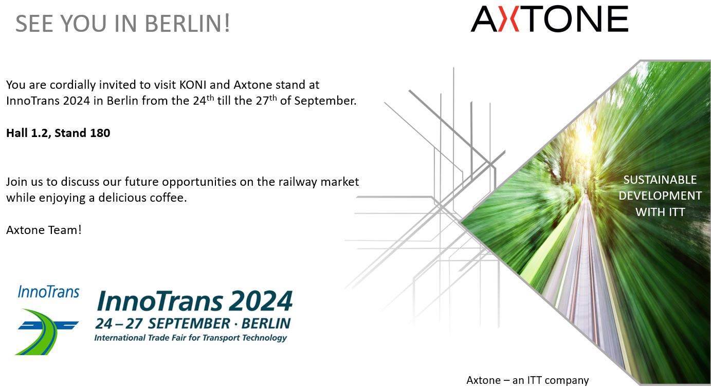 InnoTrans 2024 | Axtone - an ITT Company